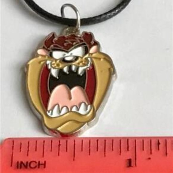 Vintage Taz Tazmanian Devil Necklace Pendant Tasmanian Looney Tunes Warner Bros. - Picture 8 of 8